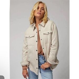 NWT women’s Spiritual Gangster wave Quilted Shacket  Jacket Sz M / L $158